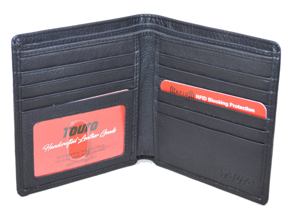 Touro Signature Leather Wallets Pebble Grain Passcase