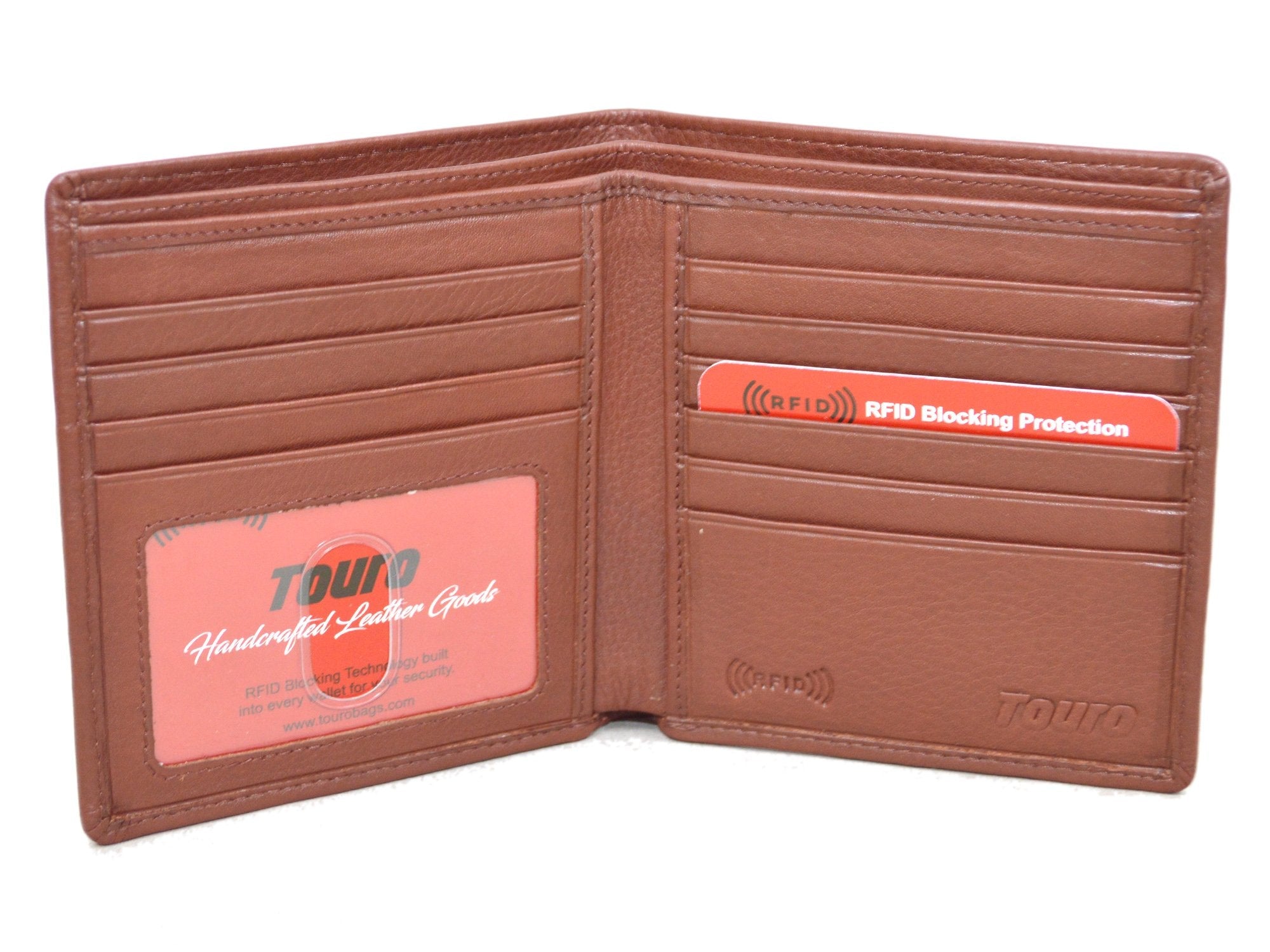 Touro Signature Leather Wallets Pebble Grain Passcase