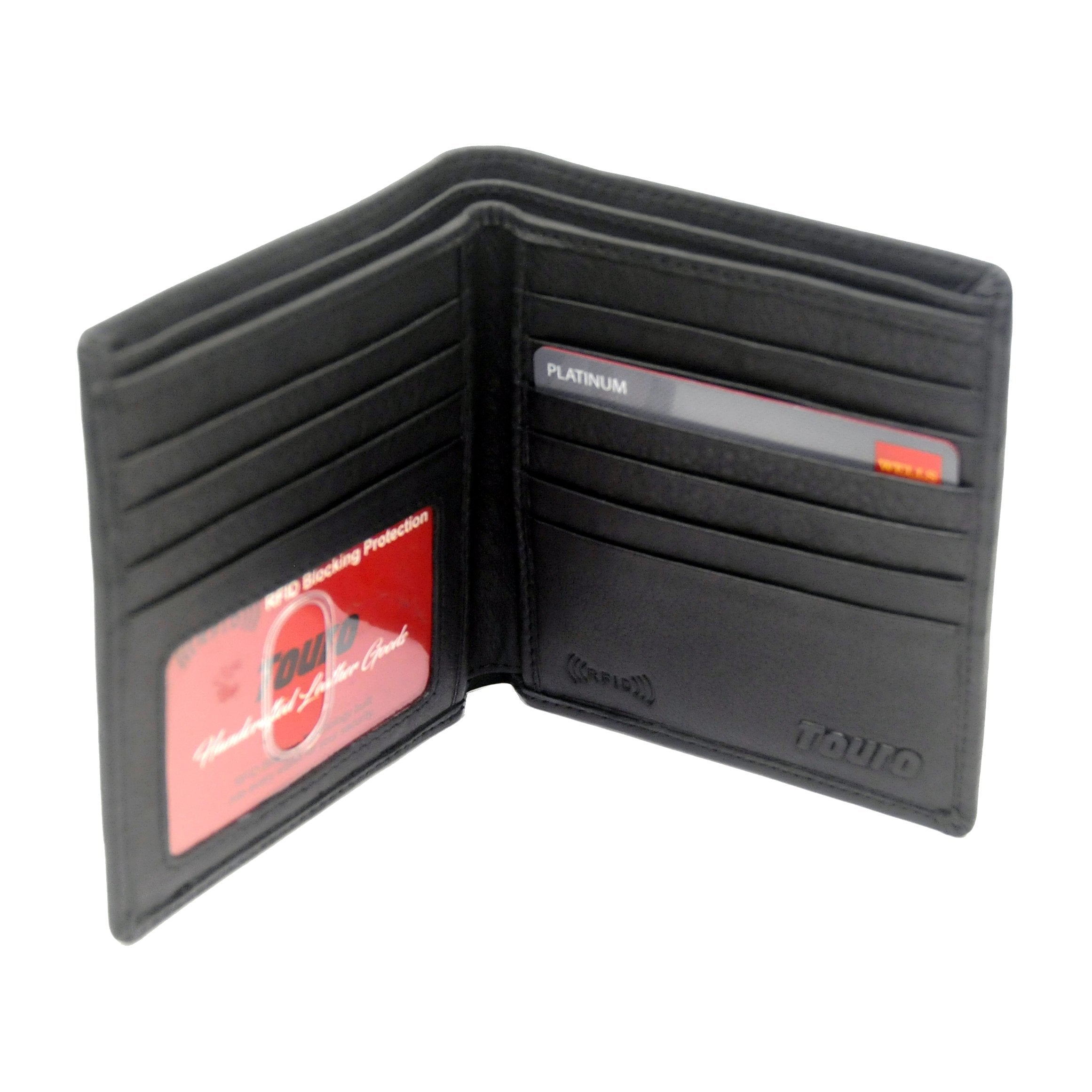Touro Signature Leather Wallets Pebble Grain Passcase