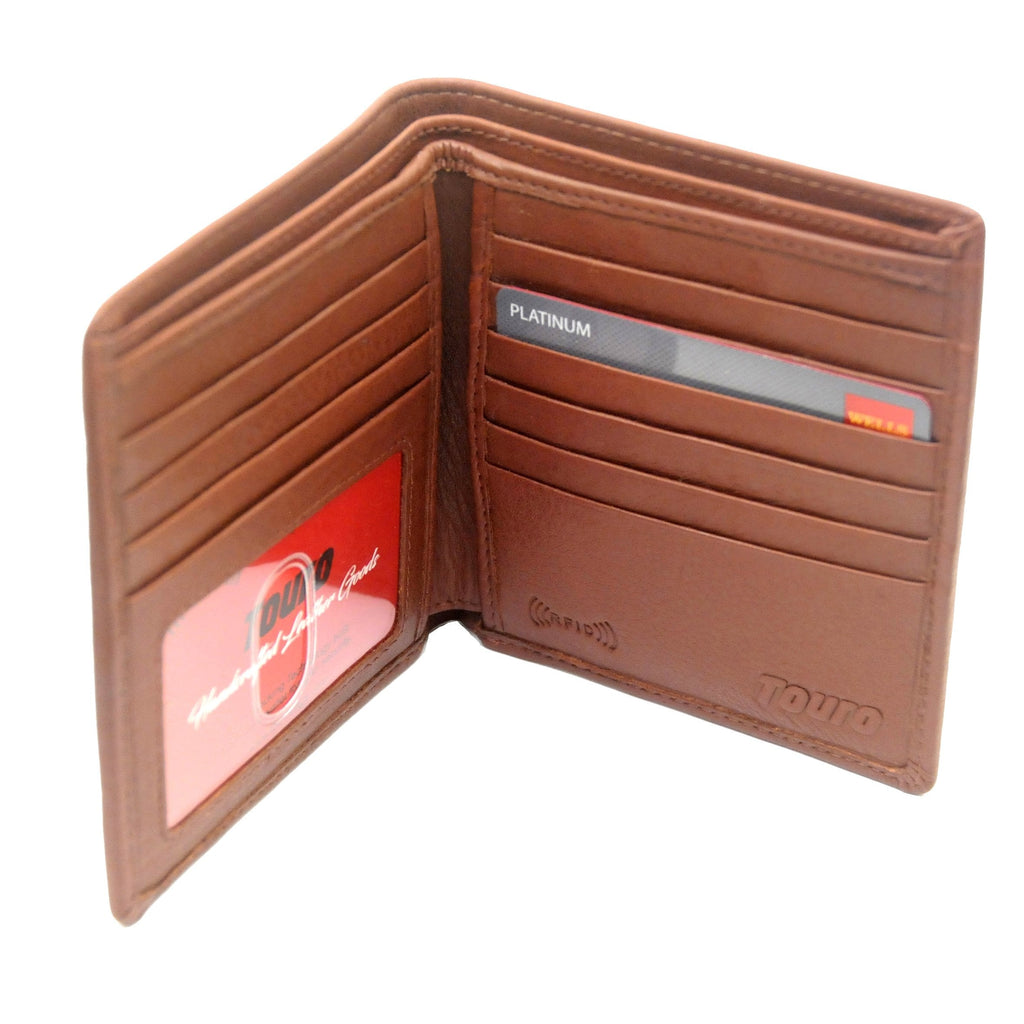 Touro Signature Leather Wallets Pebble Grain Passcase