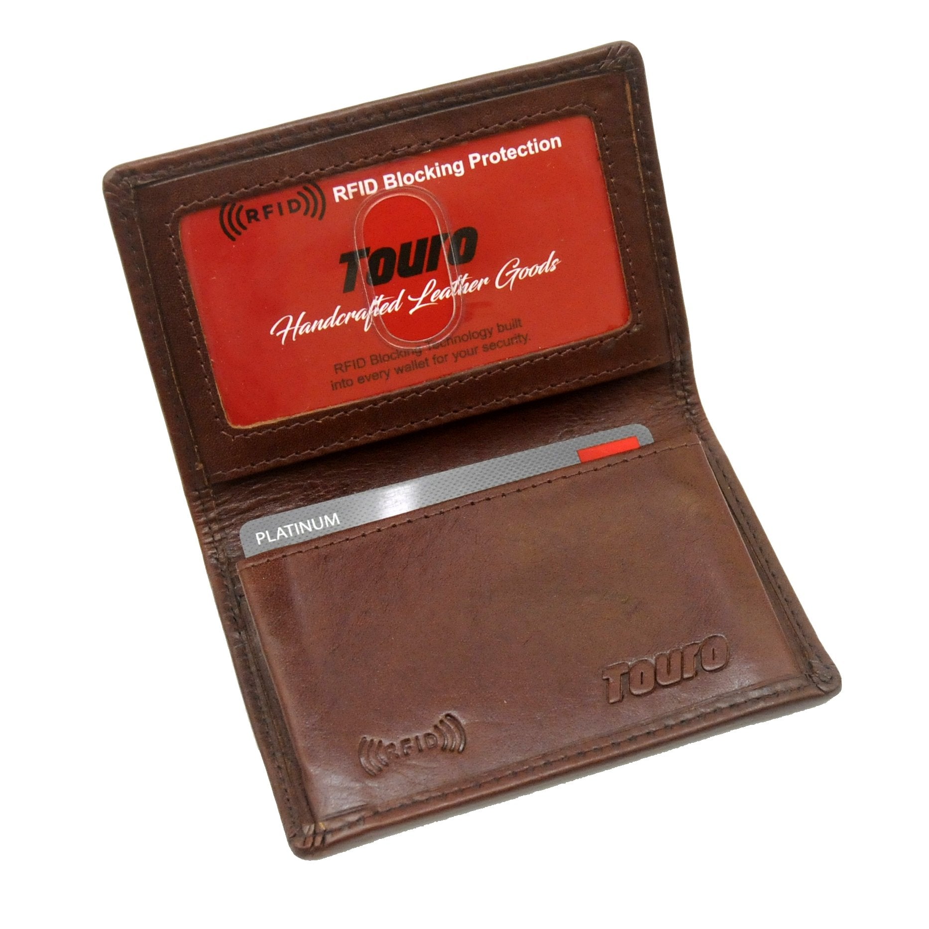 Touro Signature Leather Wallets Veg Tanned Gusset Card