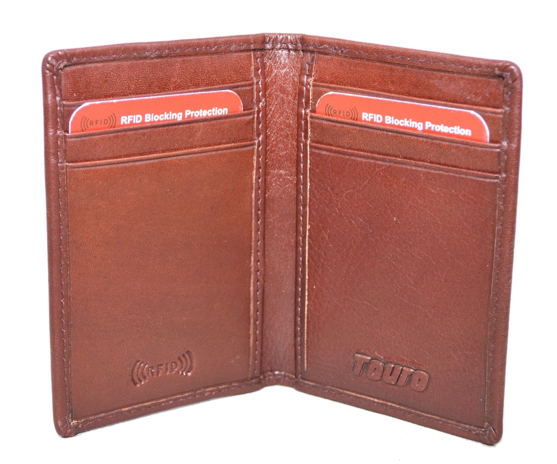Touro Signature Leather Wallets Veg Tanned Credit Card Case