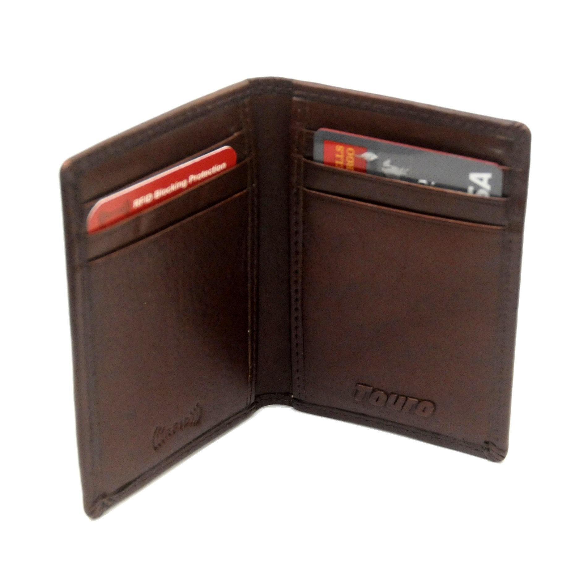 Touro Signature Leather Wallets Veg Tanned Credit Card Case
