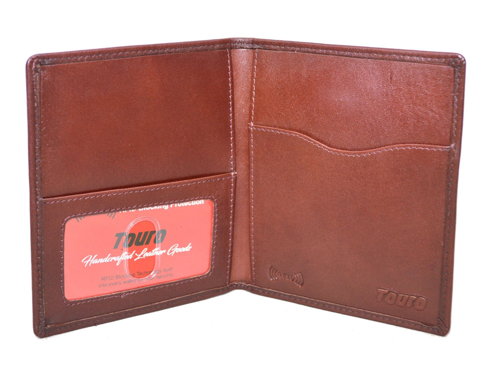 Touro Signature Leather Wallets Veg Tanned Passport Case
